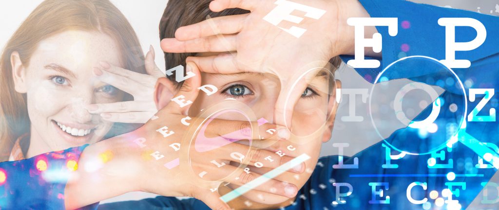 Dichtbij of in de verte zien